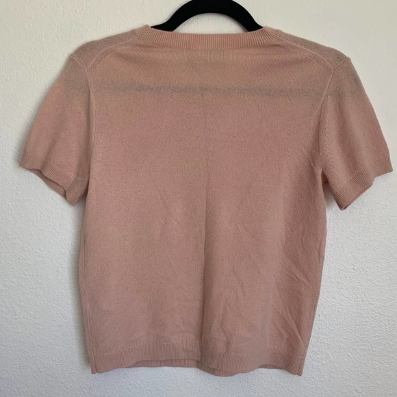 Everlane The Cashmere Sweater Tee in Rose Pink - Picture 5 of 12